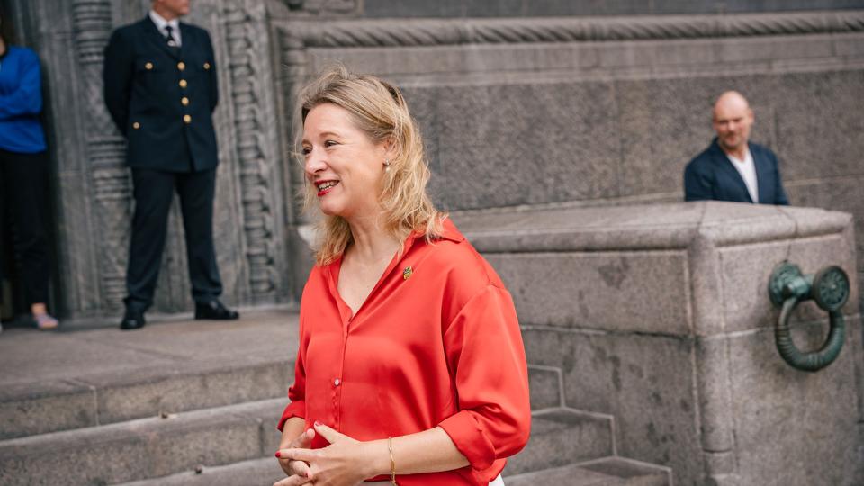 Sophie Hæstorp Andersen (S) overtog overborgmesterposten på Københavns Rådhus efter kommunalvalget i 2021. (Arkivfoto). <i>Emil Helms/Ritzau Scanpix</i>
