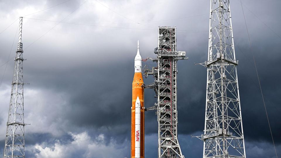 Næste forsøg på at sende "Artemis 1" afsted mod Månen skal efter planen finde sted 23. eller 27. september. <i>Chandan Khanna/Ritzau Scanpix</i>