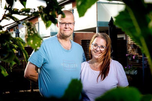 Johnny og Pia er begge fraskilte. Pia har børn fra et tidligere forhold - det har Johnny ikke. <i>Foto: Torben Hansen</i>