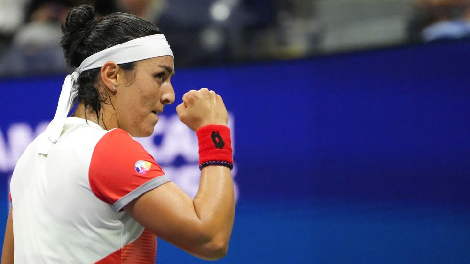 Tunesiske Ons Jabeur er klar til finalen i US Open. Her møder hun den polske verdensetter Iga Swiatek. <i>Robert Deutsch/Ritzau Scanpix</i>