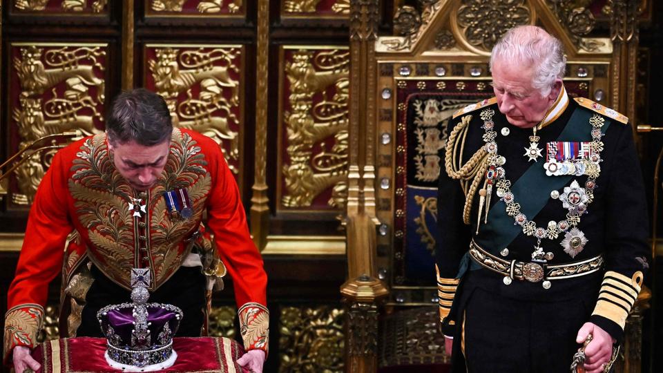 Mens Charles formelt bliver udråbt til kong Charles III lørdag, finder den officielle kroning først sted på et senere tidspunkt. (Arkivfoto). <i>Ben Stansall/Ritzau Scanpix</i>