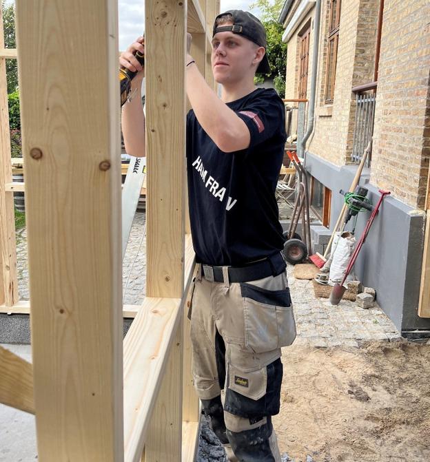 Så blev det endelig hverdag, og arbejdet kan begynde for Magnus Storch. <i>Privatfoto</i>