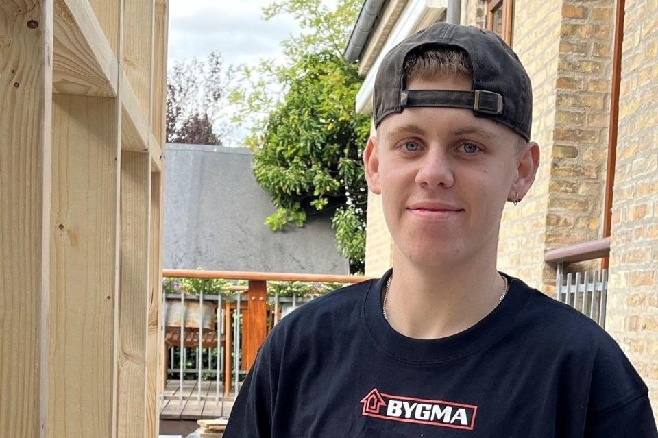 Magnus Storch på 17 år blev landskendt, fordi han på utraditionel vis forsøgte at råbe byggebranchen op. <i>Privatfoto</i>