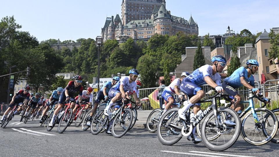 Grand Prix Cycliste de Quebec bestod af 16 omgange á 12,6 kilometer i Quebec. <i>Jacques Boissinot/Ritzau Scanpix</i>