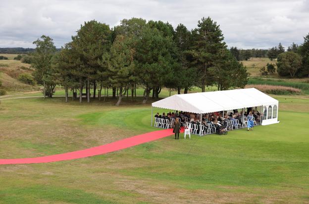 Jens og Pernille har i flere år forpagtet Golf Caféen i Hjørring - et samarbejde, der dog stopper fra årsskiftet. <i>Foto: Bente Poder</i>
