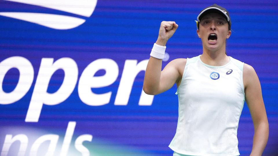Iga Swiatek har trods sine blot 21 år allerede sikret sig tre grand slam-titler til meritlisten. <i>Robert Deutsch/Ritzau Scanpix</i>