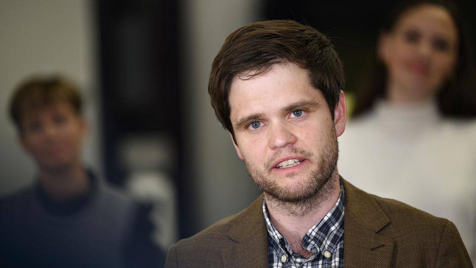 Andreas Steenberg, som er politisk ordfører for De Radikale, siger, at en ny regering skal stoppe planerne om at sende asylansøgere fra Danmark til Rwanda. <i>Philip Davali/Ritzau Scanpix</i>