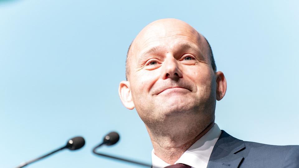 Selv om De Konservative er imod Arne-pensionen, så vil partiet ikke stille krav om, at den bliver afskaffet efter et folketingsvalg. Det siger partiformand, Søren Pape Poulsen. (Arkivfoto). <i>Emil Helms/Ritzau Scanpix</i>