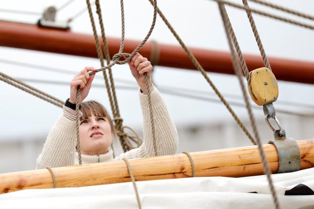 Der er omkring 700 med på skibene rundt på Limfjorden. <i>Foto: Henrik Bo</i>