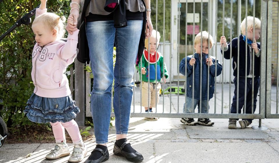 Børne- og Ungdomspædagogernes Landsforbund, Bupl, er bekymret over udsigten til kommunale besparelser på børneområdet. (Arkivfoto). <i>Søren Bidstrup/Ritzau Scanpix</i>