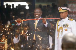 William Ruto er taget i ed som Kenyas nye præsident