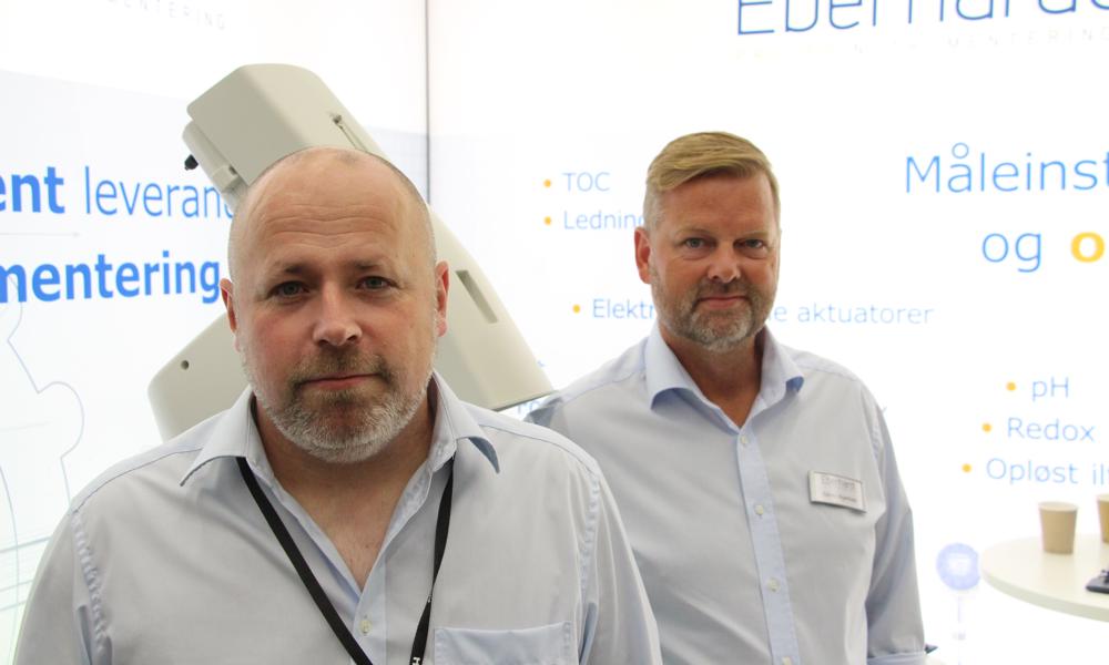 Produktchef Kristian Rasmussen og salgsingeniør Søren Agerbæk fra Eberhardt Procesinstrumentering.
