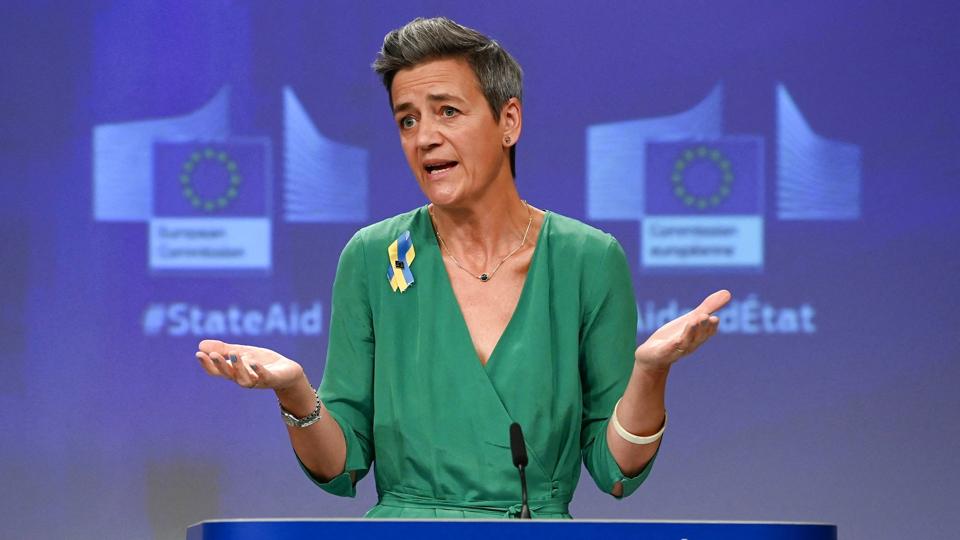 EU's konkurrencekommissær Margrethe Vestager og EU-Kommissionen var i sin gode ret til at give en milliardbøde til Google, mener EU-Retten, der afviser Googles appel. (Arkivfoto). <i>John Thys/Ritzau Scanpix</i>