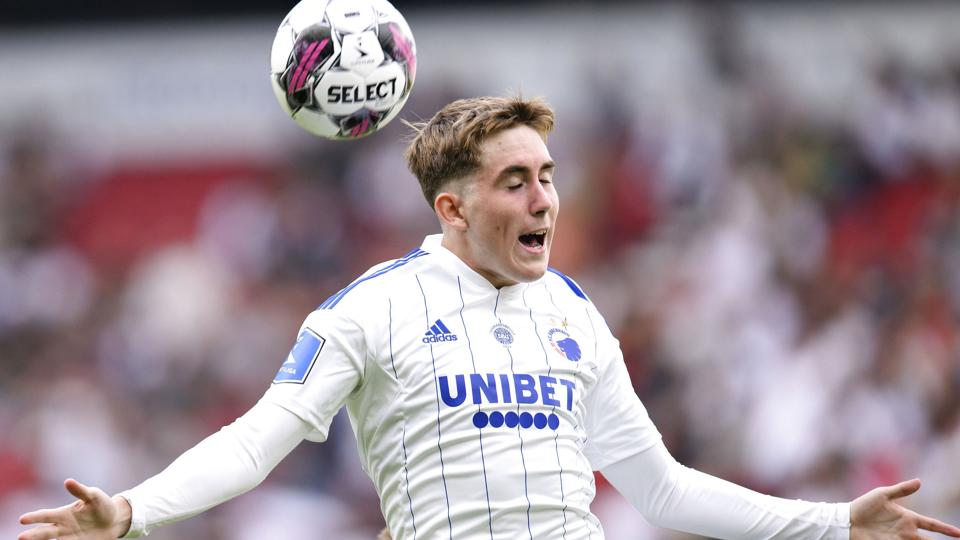 Isak Johannesson på 19 får onsdag aften Champions League-debut, når han starter inde for FC København mod Sevilla. <i>Philip Davali/Ritzau Scanpix</i>