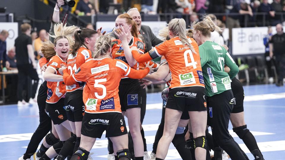 Fotoet er fra Odenses sejr i den afgørende DM-finale mod Team Esbjerg i foråret. (Arkivfoto). <i>Claus Fisker/Ritzau Scanpix</i>