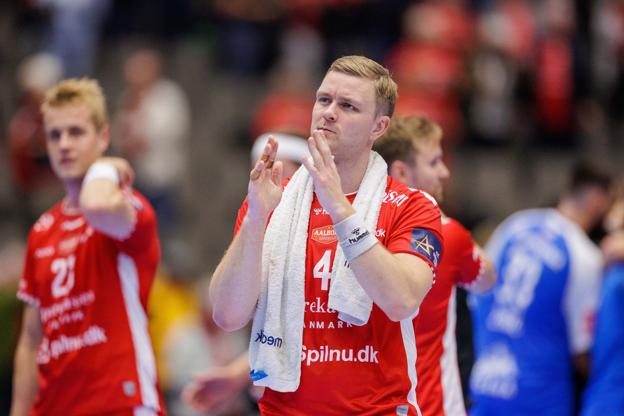 Aron Pálmarsson var torsdag tilbage på banen, efter at en lægskade har holdt ham ude af sæsonens første ligakampe. <i>Foto: Henrik Bo</i>