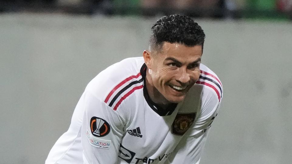 Cristiano Ronaldo er helt investeret i Manchester United, siger cheftræner Erik ten Hag. <i>Sergei Grits/Ritzau Scanpix</i>