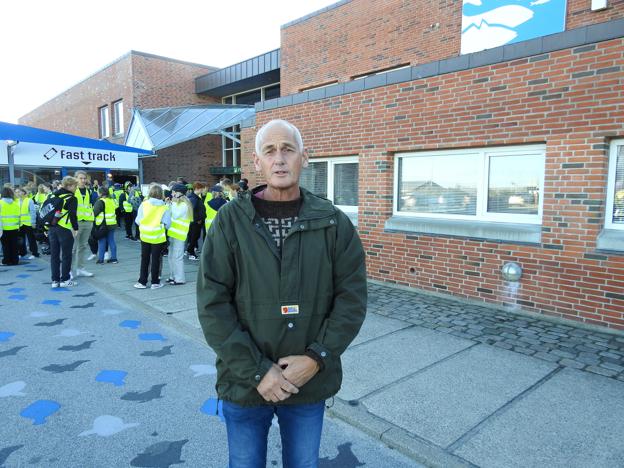 Lærer Jørgen Jensen fra Hirtshals Skolecenter var tovholder på dagen. Jørgen Jensen har i øvrigt holdt 40 års jubilæum som lærer i Hirtshals. <i>Foto: Jens Brændgaard</i>