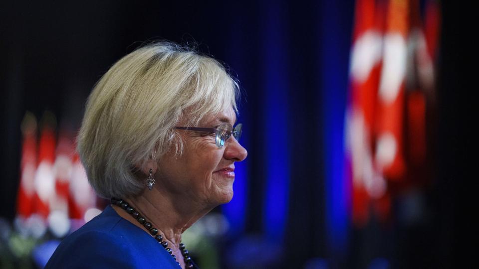 Partistifter Pia Kjærsgaard har umiddelbart kun gode ting at sige om stemningen på Dansk Folkepartis årsmøde, som finder sted i weekenden. <i>Bo Amstrup / Ritzau Scanpix/Ritzau Scanpix</i>
