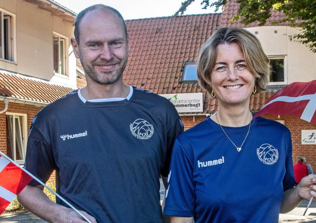 Formand René Aagaard Hellegaard og næstformand Henriette Viborg inviterer til åbent hus og hygge, når Fjerritslev Gymnastikforening på søndag fejrer sit 75-års jubilæum. <i>Foto: Jesper Hansen</i>