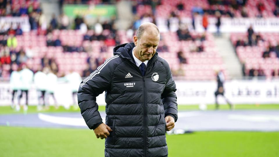 Jess Thorup måtte finde sig i at være modtager af buh-råb fra egne fans, da FC København søndag havde tabt til FC Midtjylland. <i>Bo Amstrup / Ritzau Scanpix/Ritzau Scanpix</i>