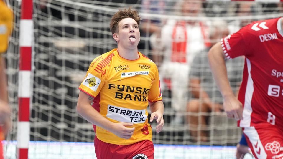 Jerry Tollbring scorede seks mål på seks forsøg i sejren over Sønderjyske. <i>Henning Bagger/Ritzau Scanpix</i>