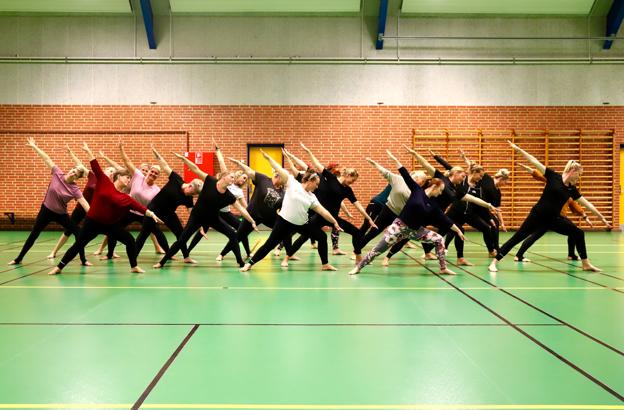Der laves gymnastik i Skagen Sportscenter. I uge 36, 37 og 38 kan man deltage uden beregning og prøve det af. <i>Foto: Vibe Maria Dahl Andersen</i>