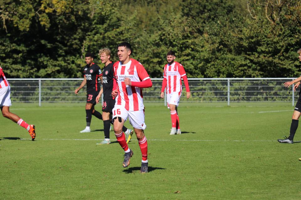 Yahya Nadrani var tirsdag i kamp for AaB for første gang, da nordjyderne besejrede FC Midtjylland med 2-1 i Future Cup. <i>Foto: AaB</i>