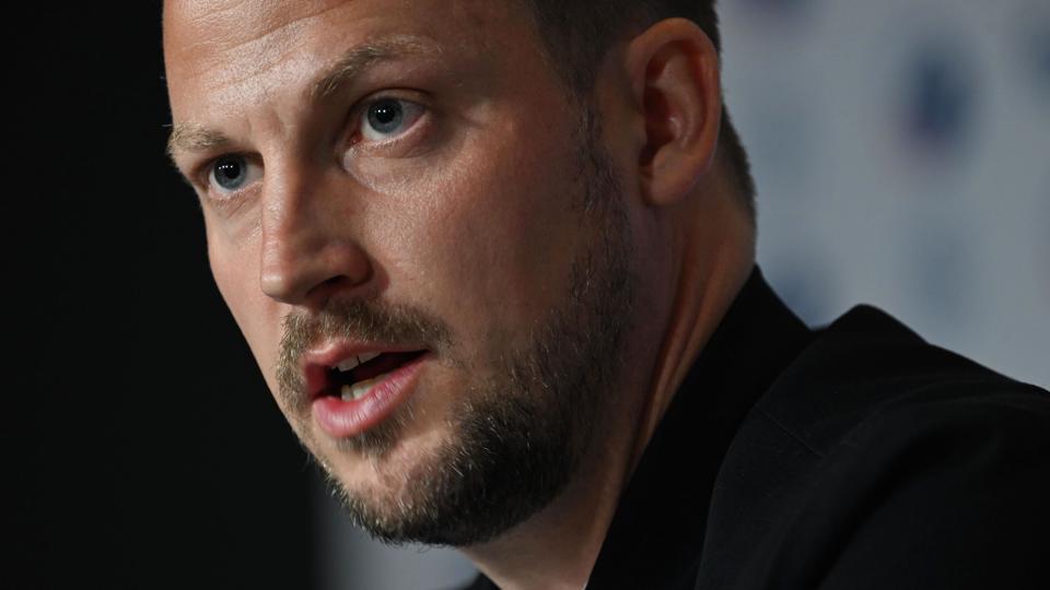 FC København-træner Jacob Neestrup vil have førstepladsen inden for rækkevidde inden julepausen. <i>Philip Davali/Ritzau Scanpix</i>