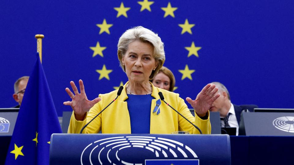 EU-medlemslandene er splittede over ønsket fra EU-Kommissionens formand, Ursula von der Leyen, om at nedsætte et konvent, der skal komme med et forslag til ændring af EU's traktater. <i>Yves Herman/Reuters</i>