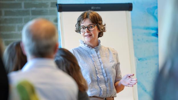 Iben Nielsen er projektleder fra Trancit. <i>Foto: Bente Poder</i>