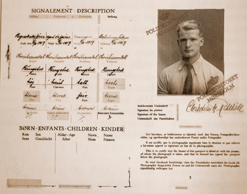 I sommeren 1942 ledte tyskerne og dansk politi efter "Rasmussen" med lys og lygte, men de kendte ikke hans sande identitet. <i>Privatfoto</i>