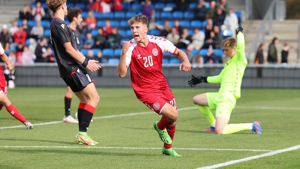 Danmarks U19-landshold mødte onsdag Georgien i en EM-kvalifikationskamp i Hjørring.