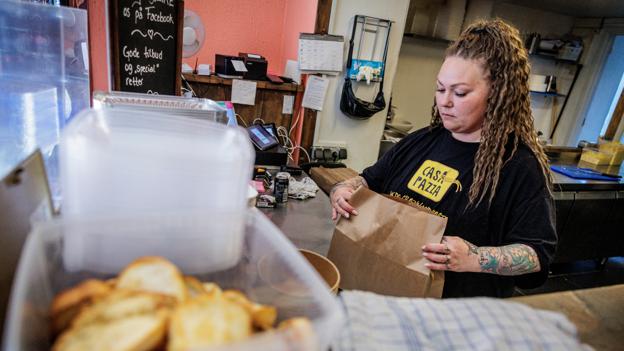 Casa Pazza i Reberbansgade er på falittens rand, selv om der er fint gang i omsætningen. Problemet er bare, at det meste af omsætningen kommer fra Wolt, der tager meget høje procenter for at håndtere og levere bestillingerne. <i>Foto: Martin Damgård</i>