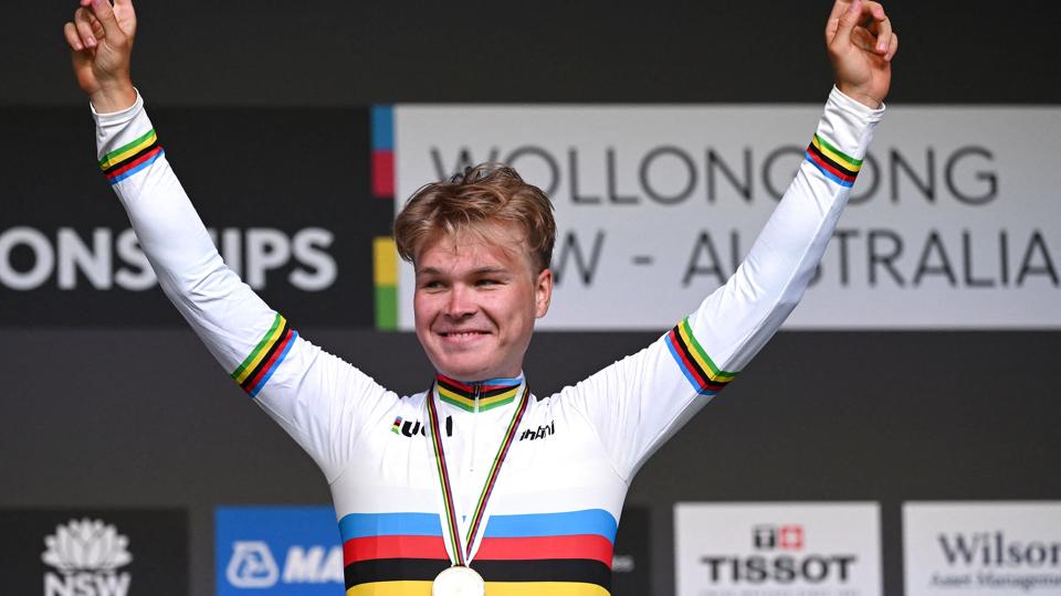 Tobias Foss vandt højst overraskende VM-guld i enkeltstart ved årets VM. <i>Stringer/Reuters</i>