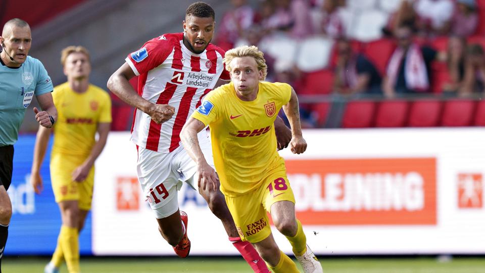 Den unge midtbanespiller har tilspillet sig en større rolle på U21-landsholdet. Ved seneste samling i juni startede FC Nordsjælland-spilleren inde i to ud af de tre EM-kvalifikationskampe. <i>Henning Bagger/Ritzau Scanpix</i>