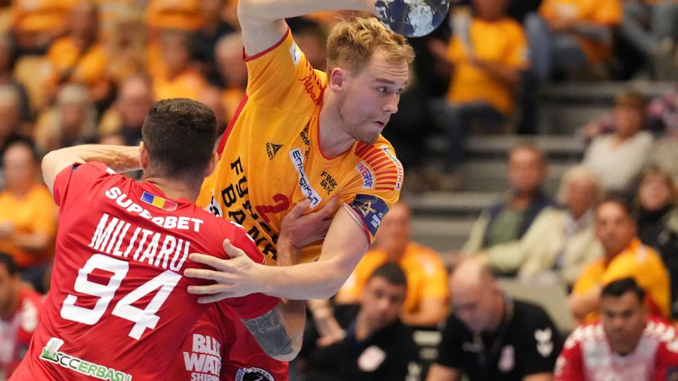 Simon Pytlick scorede ni mål for GOG i torsdagens kamp. <i>Claus Fisker/Ritzau Scanpix</i>