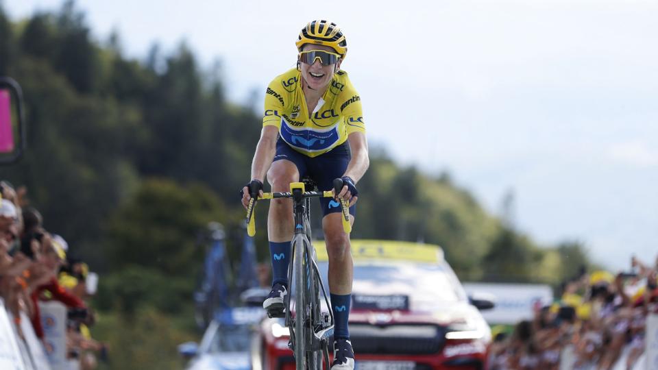 Tour de France-vinderen Annemiek Van Vleuten stiller op i lørdagens VM-linjeløb, selv om hun onsdag fik et brud på albuen. (Arkivfoto). <i>Uncredited/Ritzau Scanpix</i>
