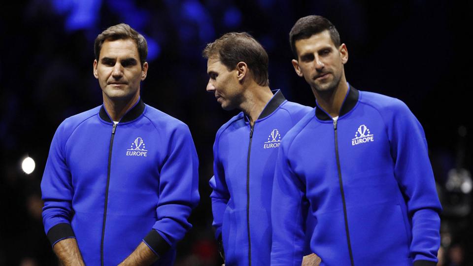 Rafael Nadal, Novak Djokovic og Roger Federer har domineret international herretennis de seneste to årtier. Federer er netop stoppet, Nadals fysik skranter, mens Djokovic har skåret ned på antallet af turneringer, han spiller. <i>Andrew Boyers/Ritzau Scanpix</i>
