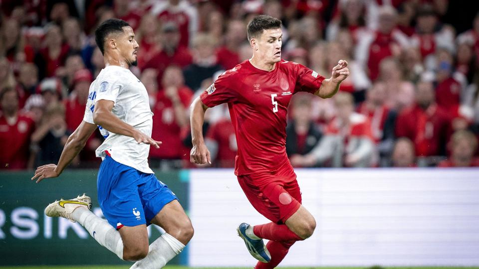 Det er blevet til fuld spilletid for danske Joakim Mæhle i de to Nations League-opgør ved denne landsholdssamling. <i>Mads Claus Rasmussen/Ritzau Scanpix</i>