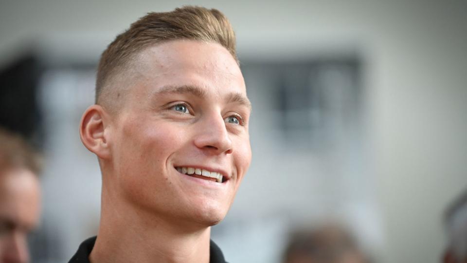 Mathieu van der Poel fik forstyrret sin nattesøvn før søndagens VM i linjeløb i Australien af to larmende piger på hotelgangen. Mandag har en dommer givet ham to bøder på i alt 7500 kroner, efter at han skubbede dem. (Arkivfoto). <i>David Stockman/Ritzau Scanpix</i>