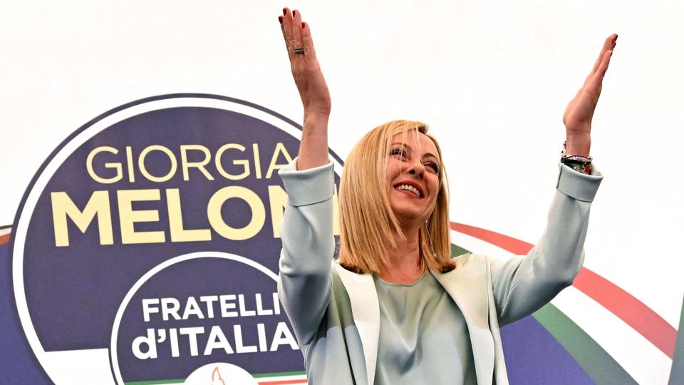 Der er spændinger i den koalition, som står til at danne regering i Italien. En Italien-specialist venter, at en ny højrefløjsregering under Giorgia Meloni højst kommer til at sidde to år. <i>Andreas Solaro/Ritzau Scanpix</i>