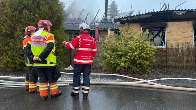 Branden blev opdaget af en nabo. <i>Foto: Jan Pedersen</i>