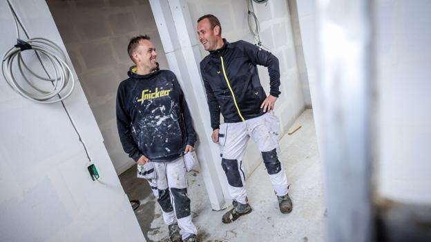 Jesper Thygesen og Kenneth Thorup Nielsen er vant til at arbejde sammen om byggeprojekter. <i>Foto: Martin Damgård</i>