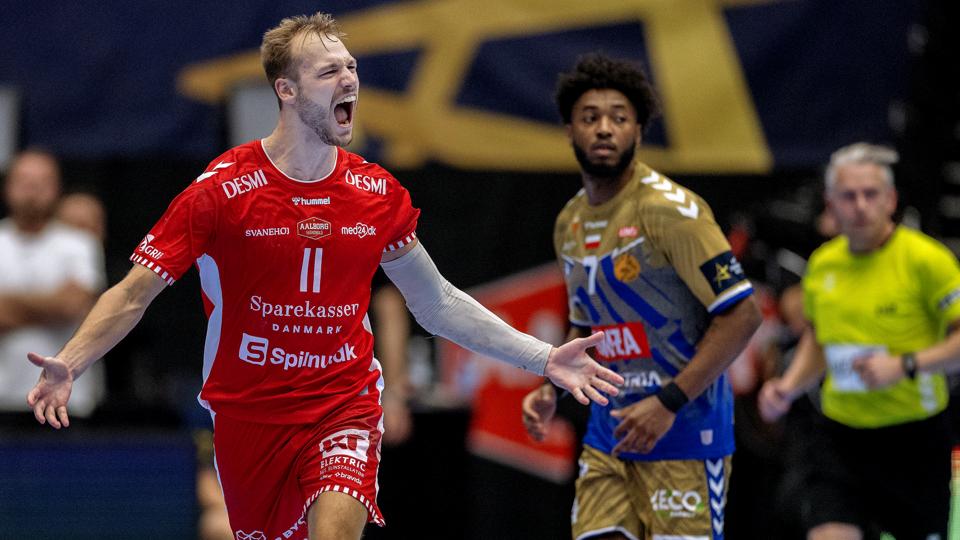 Lukas Sandell varmede op til torsdagens Champions League-kamp i Polen med syv scoringer mod GOG. <i>Arkivfoto: Lars Pauli</i>