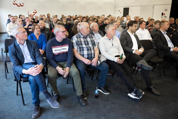 De 150 medarbejdere var samlet til en orientering om fusionen på Hotel Scandic i Aalborg Øst fredag middag. <i>Foto: Claus Søndberg</i>