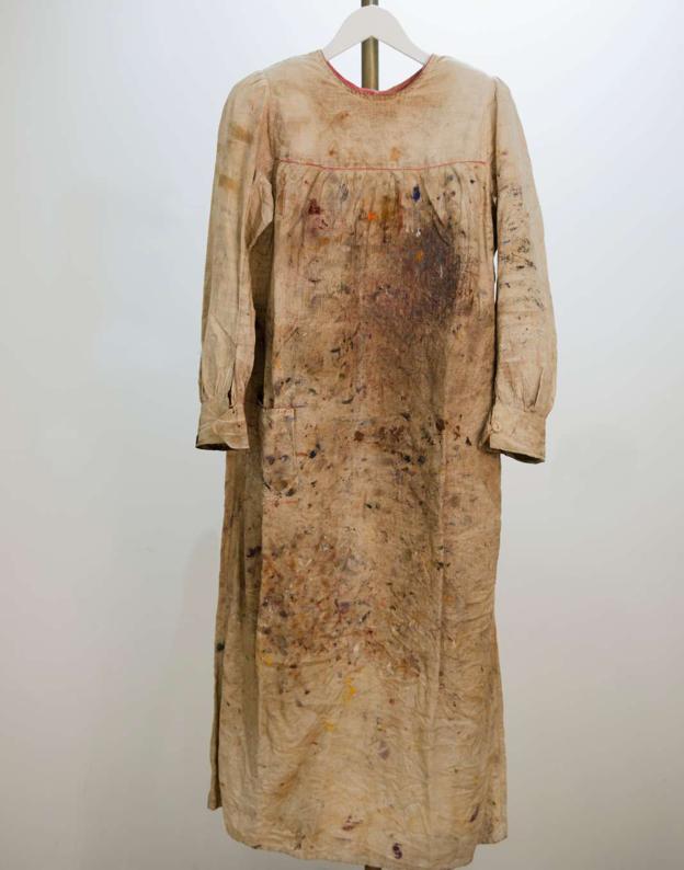 Anna Anchers malerkittel er blandt de 10.000 ting, som nu er blevet registreret. <i>Foto: Skagens Kunstmuseer</i>