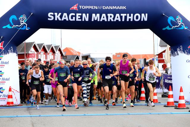Så er starten gået til Skagen Marathon 2022 <i>Foto: Vibe Maria Dahl Andersen</i>