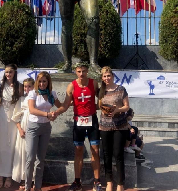 Johnny Visholm til Spartathlon i Grækenland, 2019. <i>Privat foto</i>
