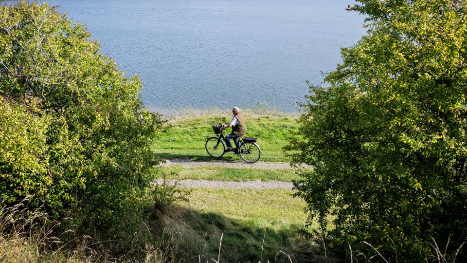 Borgere i Gøttrup er utilfredse med planerne om at udvide grusgravning ved Gøttrup Sø. Gøttrup 4. oktober 2022 <i>Foto: Martin Damgård</i>